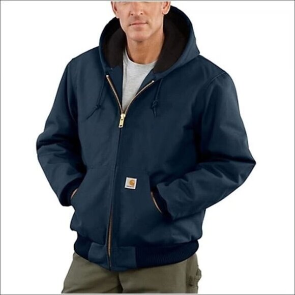 Carhartt Other - Men's Carhartt Loose Quilted-Flanne l-Lined Firm Duck Active Jac-Size XL(J140-DN